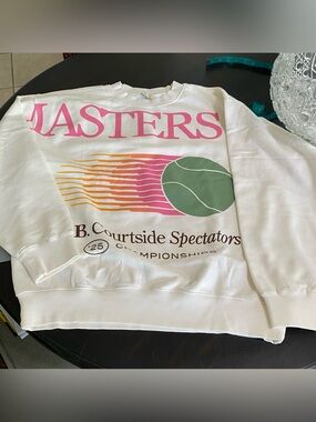 NIB - Paige Lorenze Dairy Boy Indian Wells Sweatshirt 🎾 Women's Sz M-Oversized